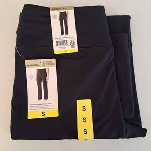 Mondetta Straight Leg Pant Womens S Black NWT High Rise Recycled 870-223-B9